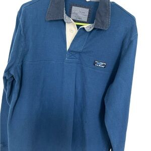 LL Bean Blue Long Sleeve Shirt